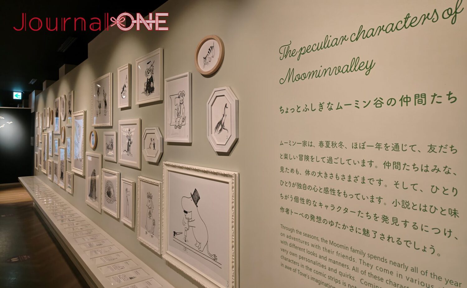 展示施設「KOKEMUS（コケムス）」の壁面に並ぶ、個性豊かな住人たちの肖像。—Journal-ONE撮影