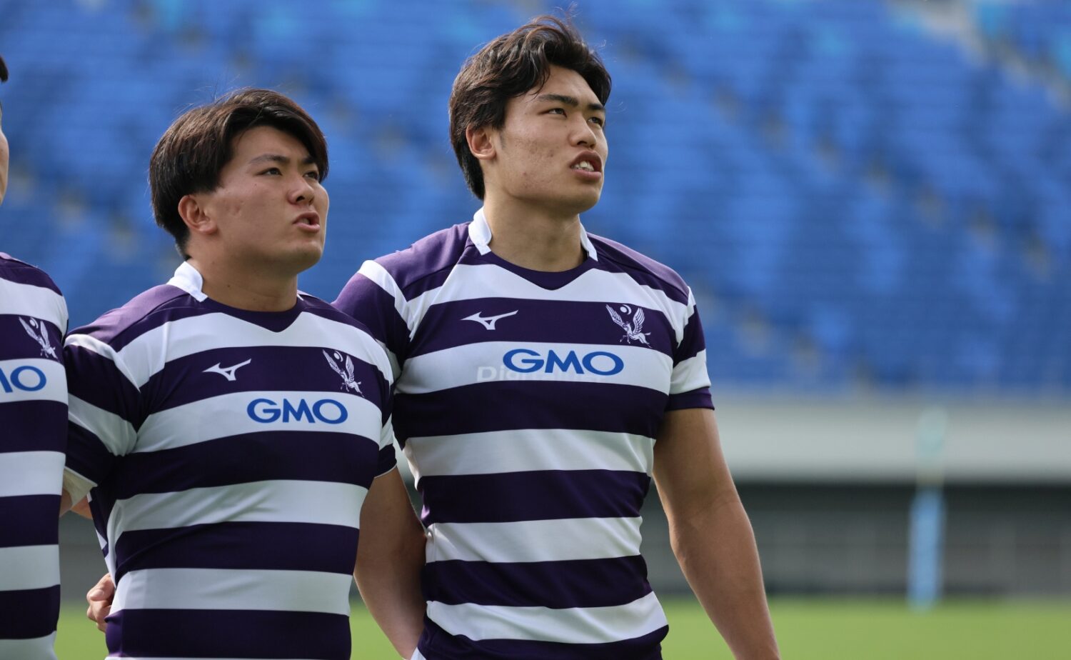 明治大学ラグビー部の大川主将‐斉藤健仁撮影